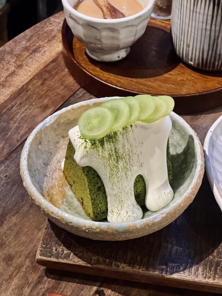 日本麝香葡萄抹茶蛋糕