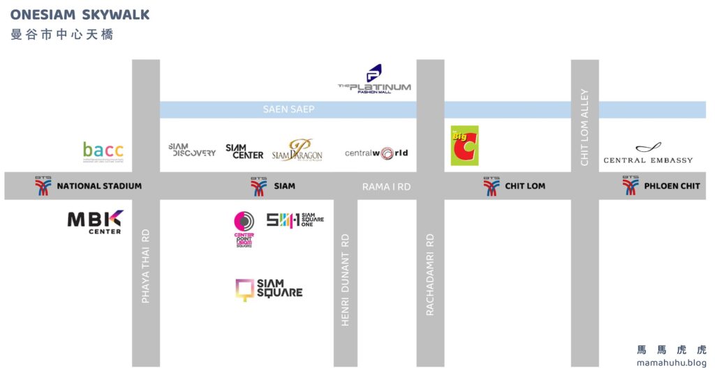 曼谷百貨公司地圖
