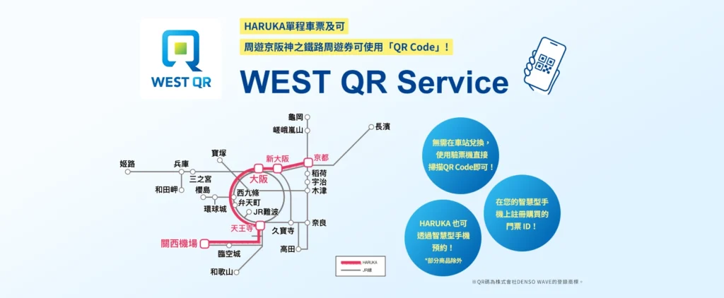 Haruka WEST QR 電子票服務