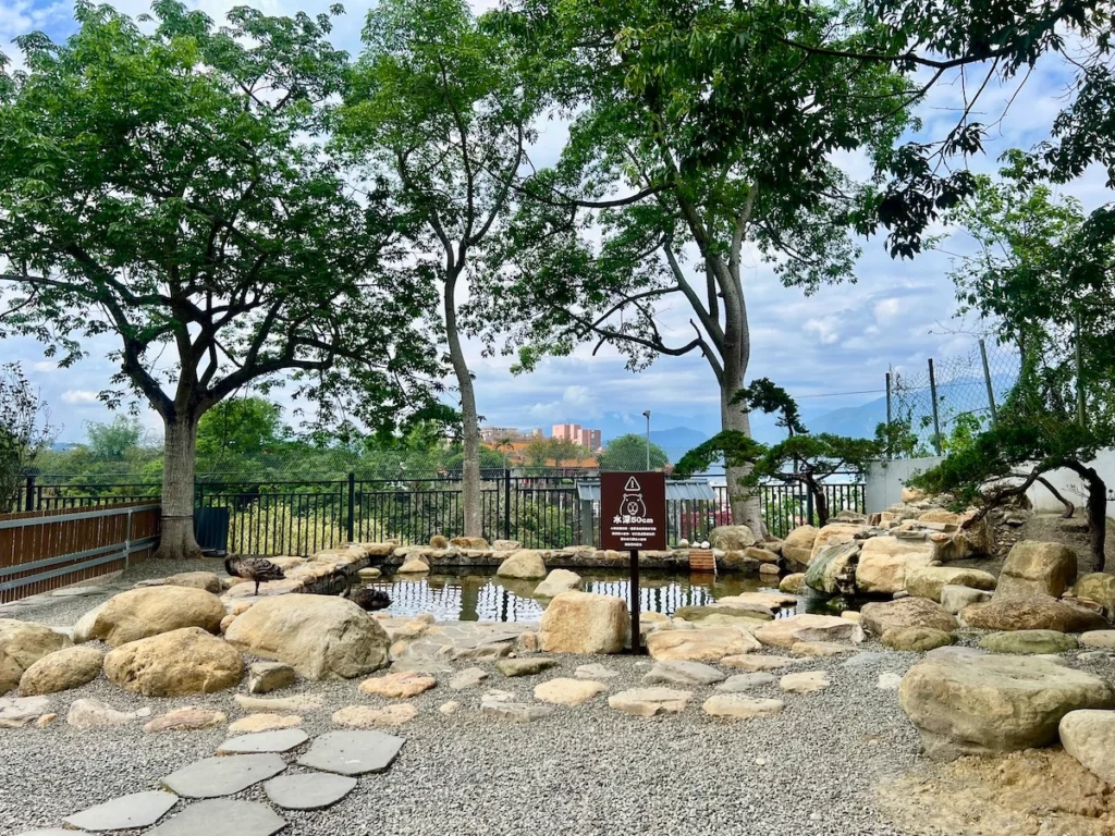水与松萌萌園 池塘