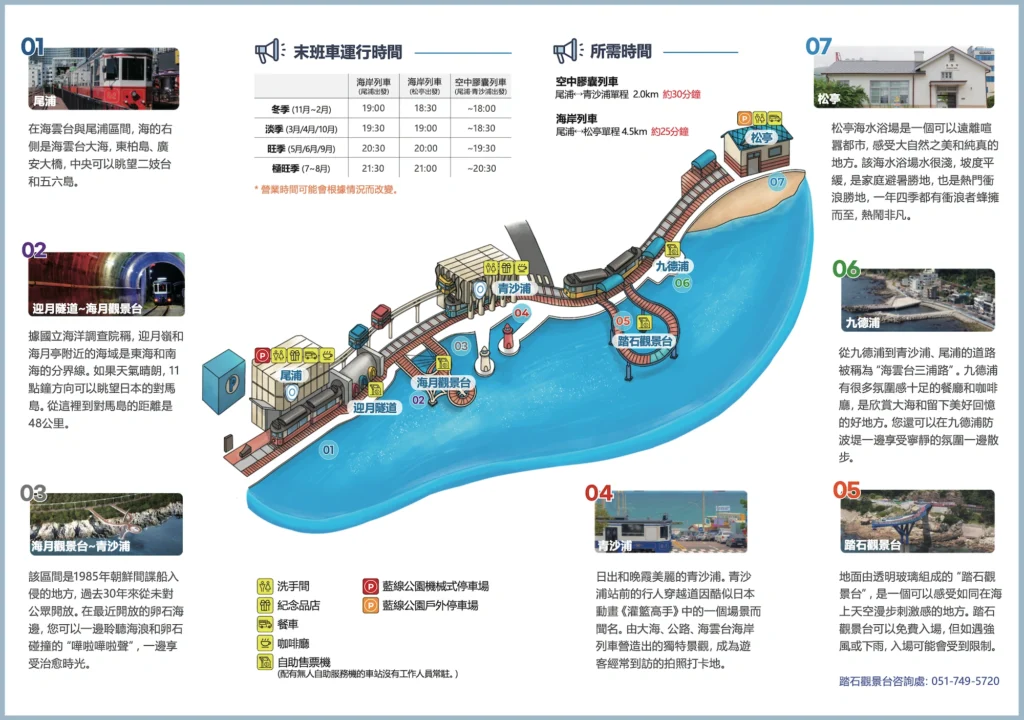 海雲台藍線公園地圖