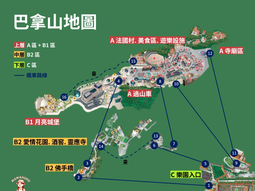 巴拿山地圖