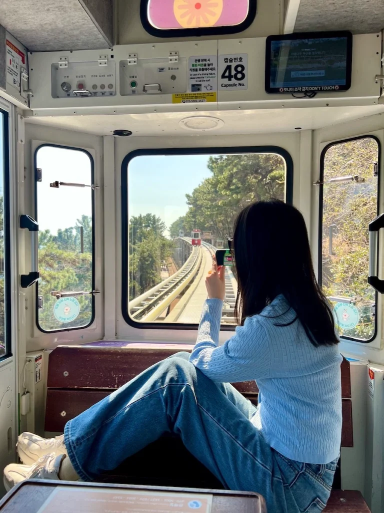 釜山膠囊列車 青沙浦出發景色