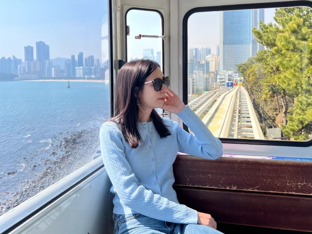 釜山膠囊列車 青沙浦出發景色