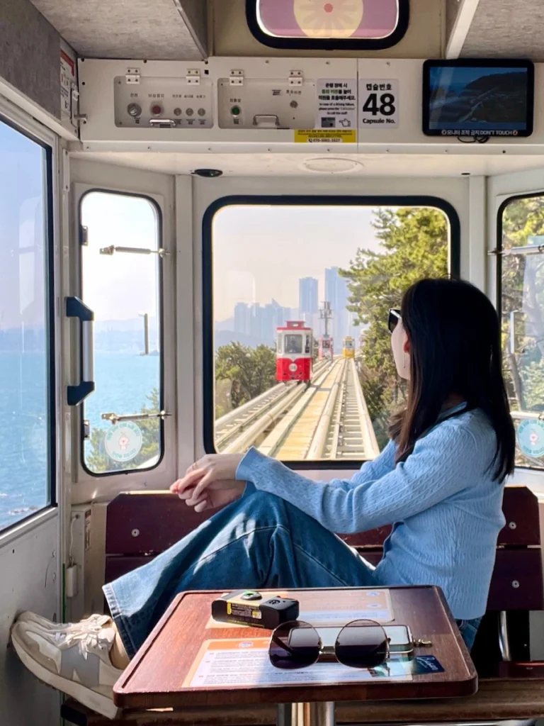 釜山膠囊列車 青沙浦出發景色