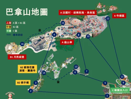 巴拿山地圖