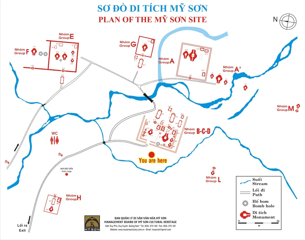 美山聖地遺跡地圖