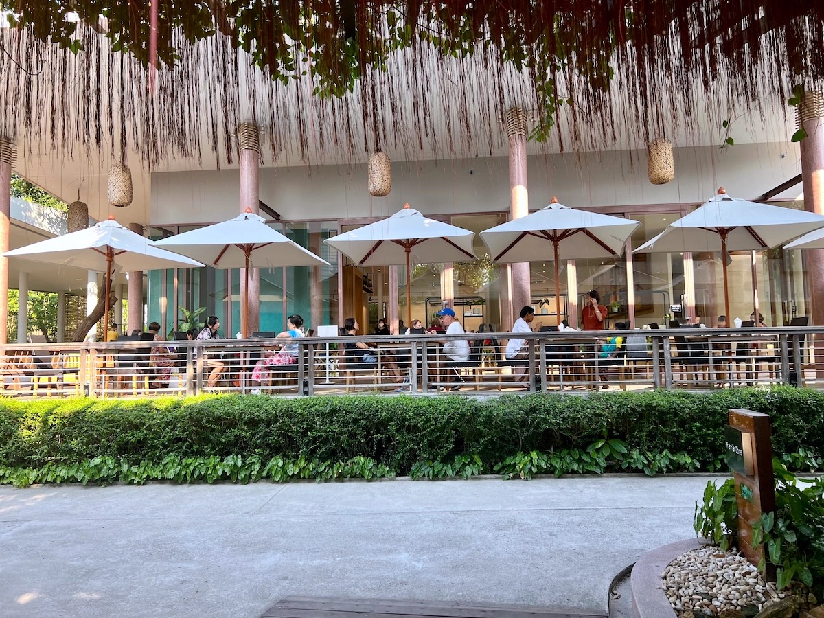 Sai Kaew Beach Resort 早餐戶外座位