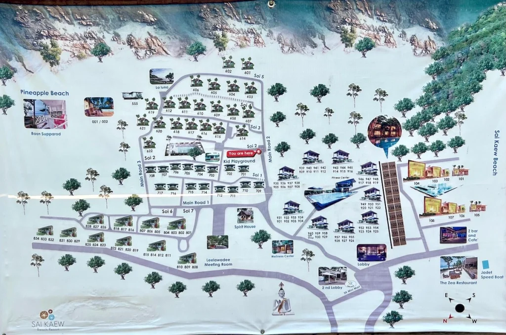 Sai Kaew Beach Resort 度假村地圖