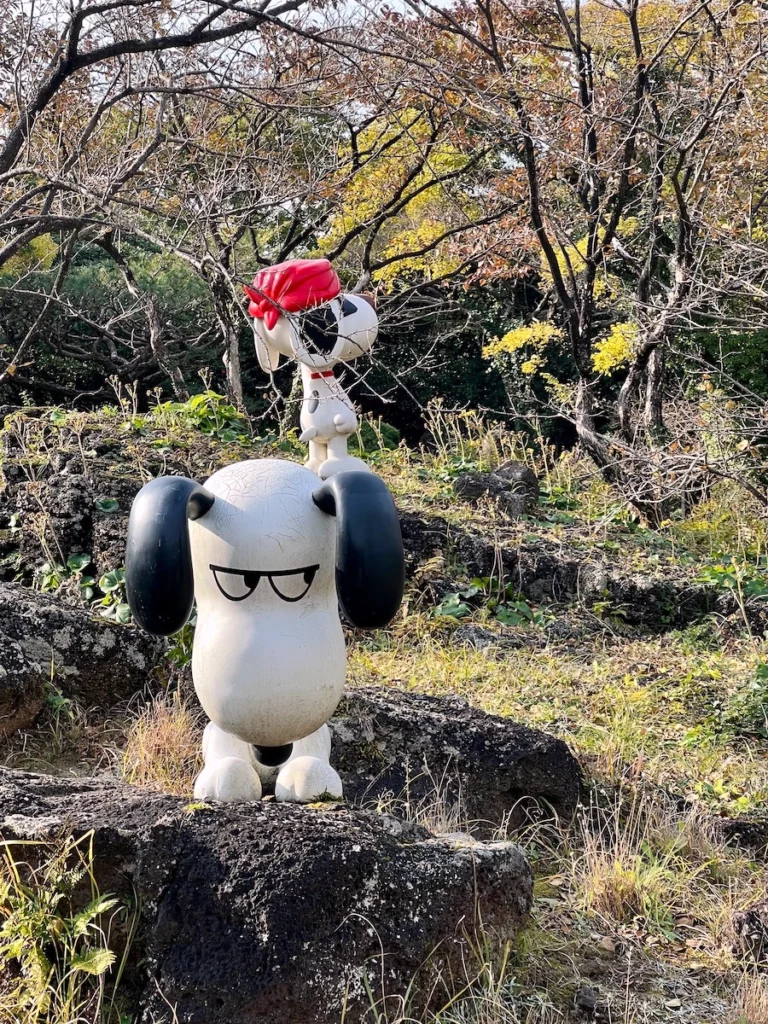 snoopy garden jeju 史努比岩石花園