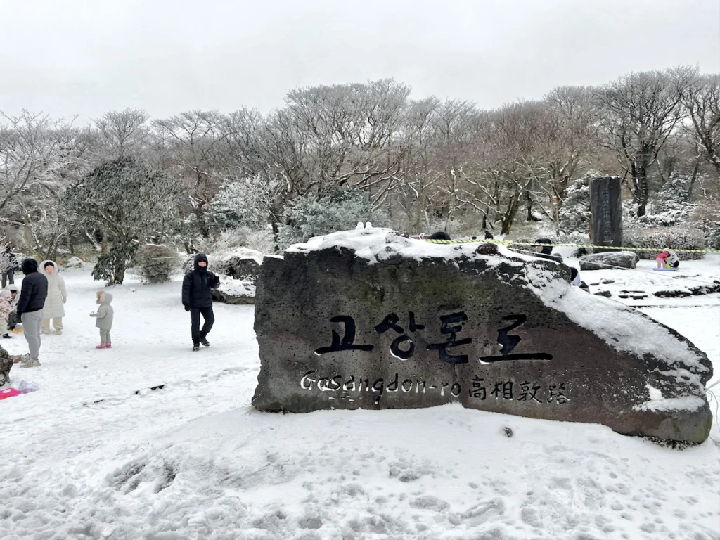 1100高地公園 Go Sangdon紀念碑