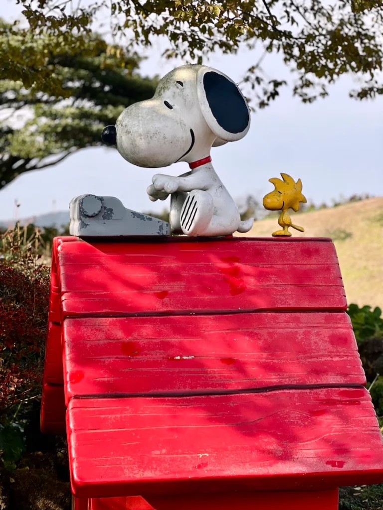 snoopy garden jeju 史努比紅色狗屋