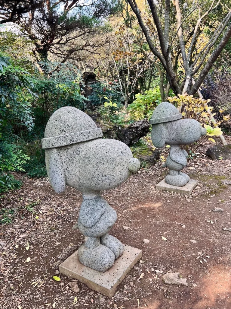 snoopy garden jeju 史努比石頭爺爺