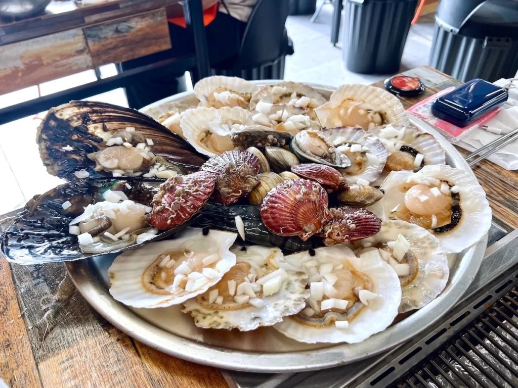 松島海底貝殼王國烤扇貝套餐