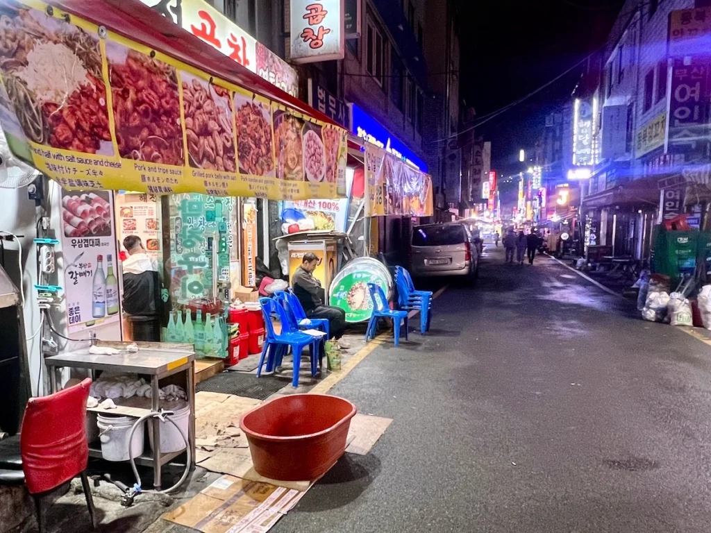 釜山烤腸一條街 海田烤腸位置