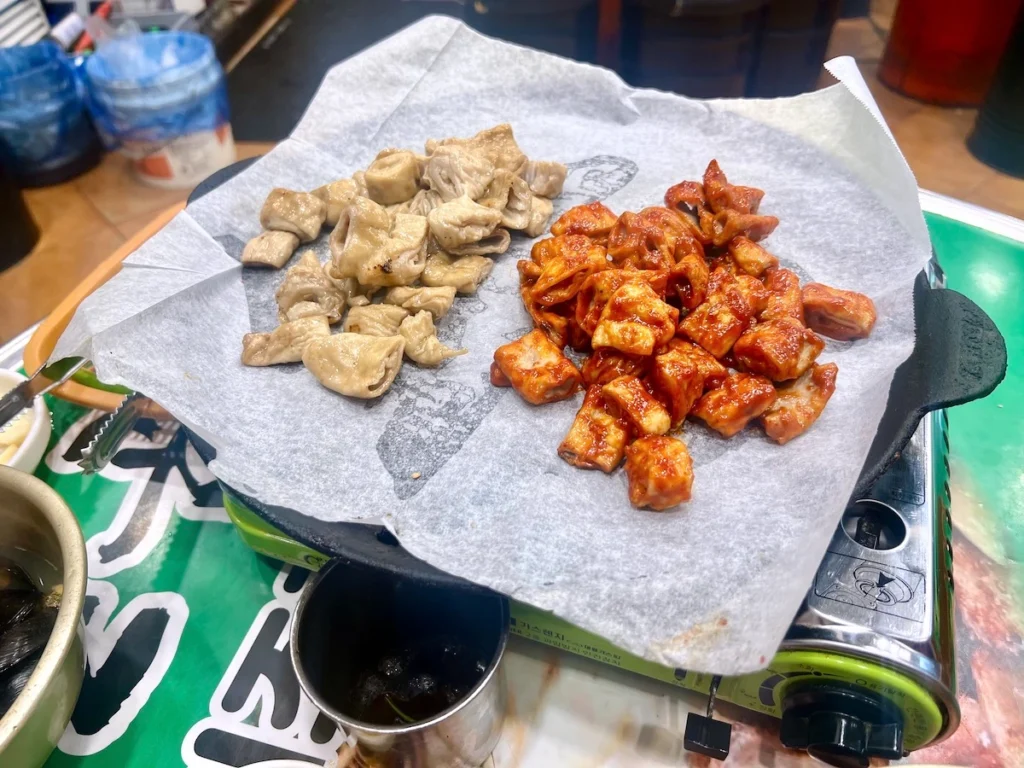 釜山海田烤腸 鹽烤與醬烤