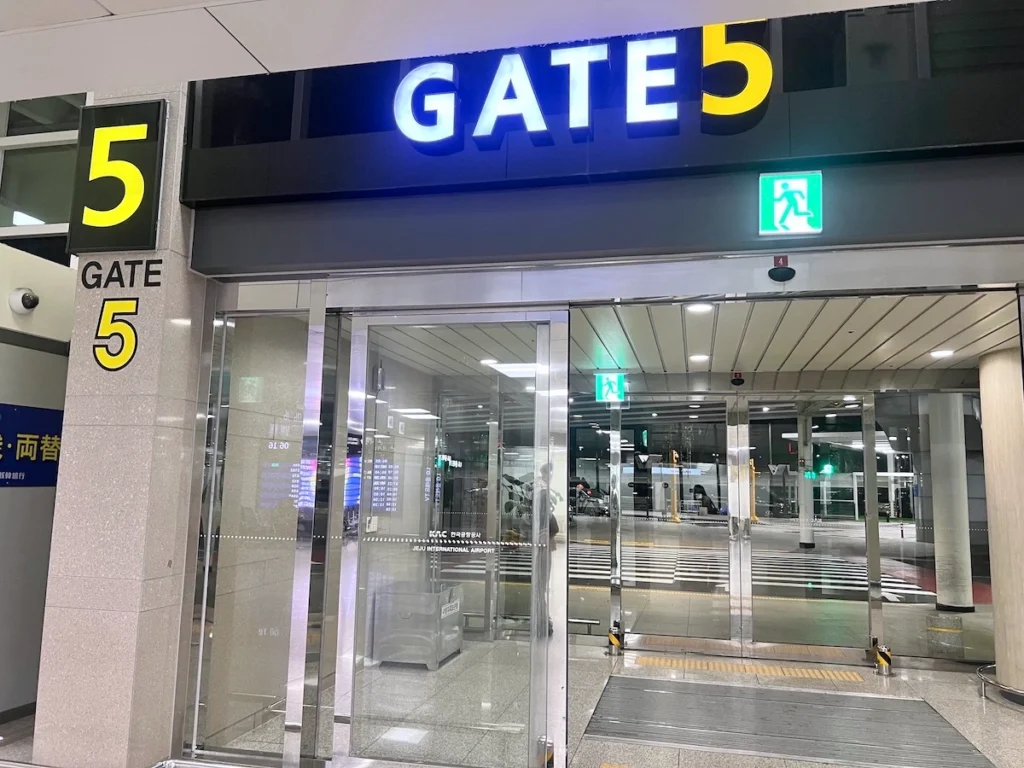 濟州機場 gate 5