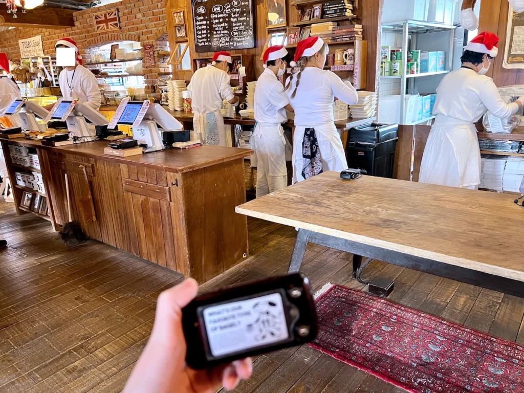 倫敦貝果博物館濟州店 等候區