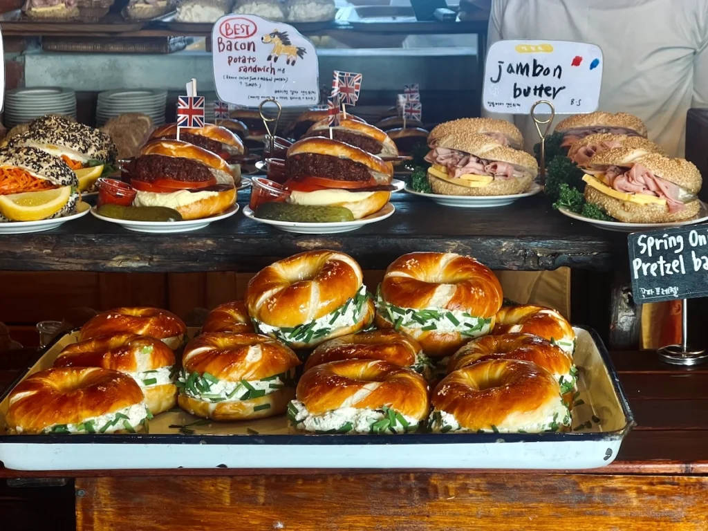 倫敦貝果博物館 青蔥貝果三明治