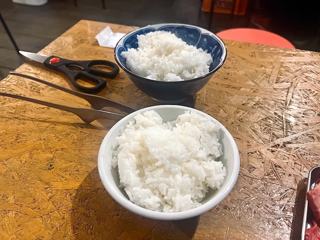 yakiniku horumon tanaya 名護燒肉店白飯