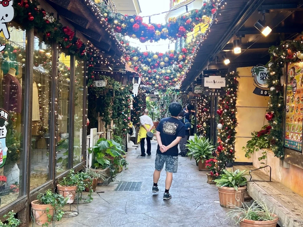 沖繩美國村聖誕節造景