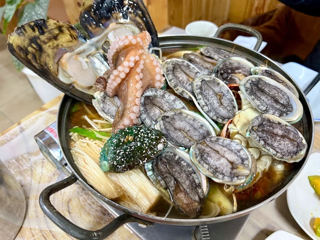 濟州島大元家鮑魚海鮮鍋