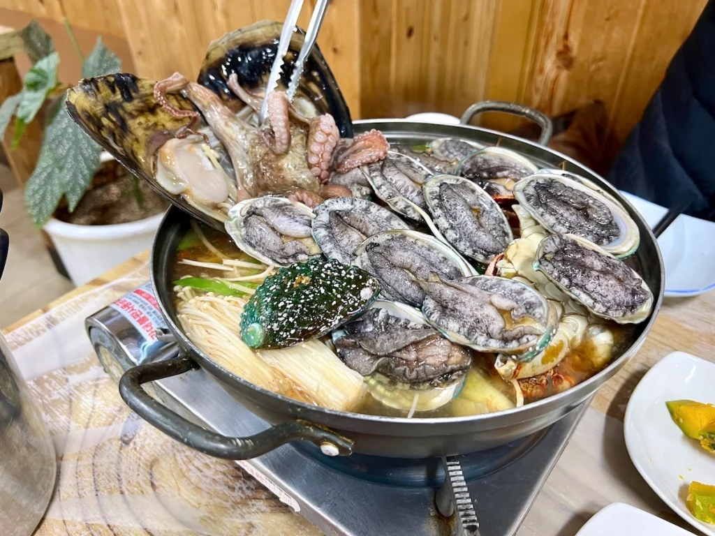 濟州島大元家鮑魚海鮮鍋