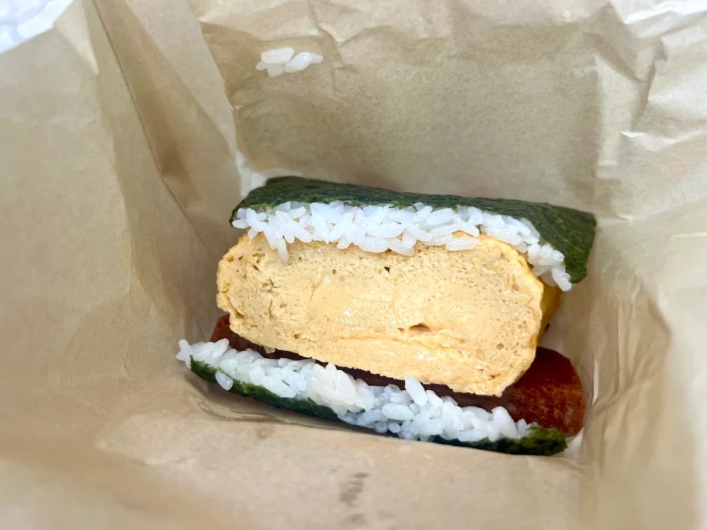 福助玉子燒 厚切玉子燒豬肉飯糰