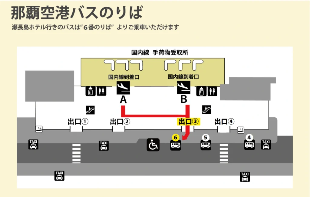 Naha Airport 那霸機場巴士站地圖