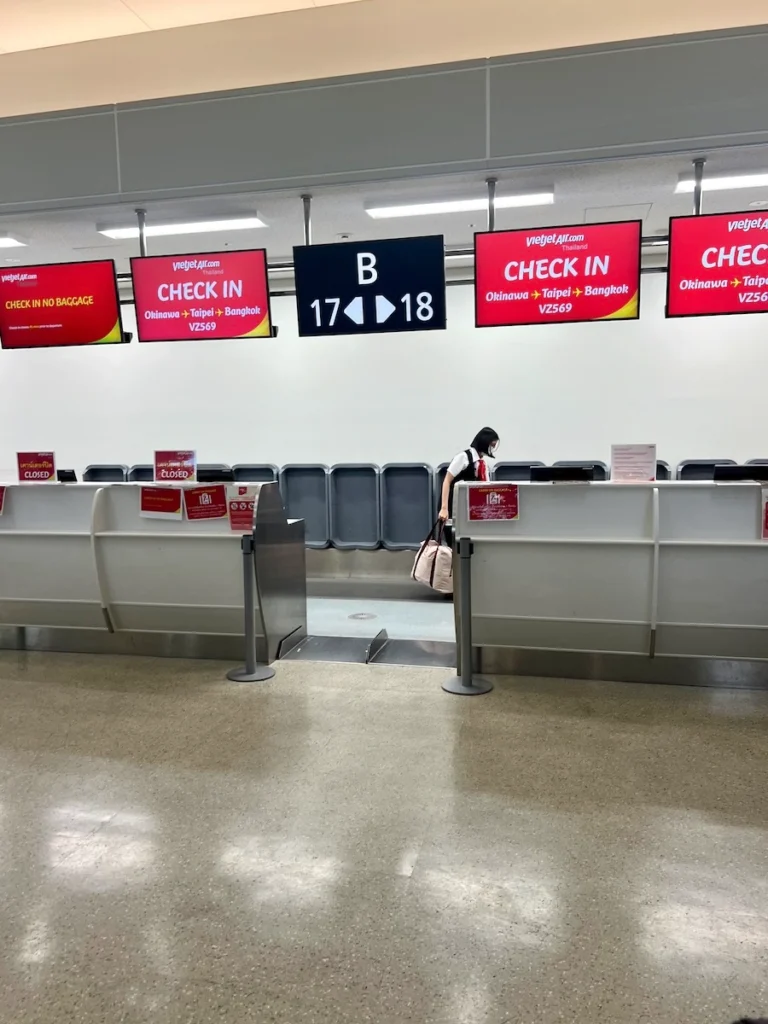 泰越捷航空報到櫃檯 Thai VietJet Air check in