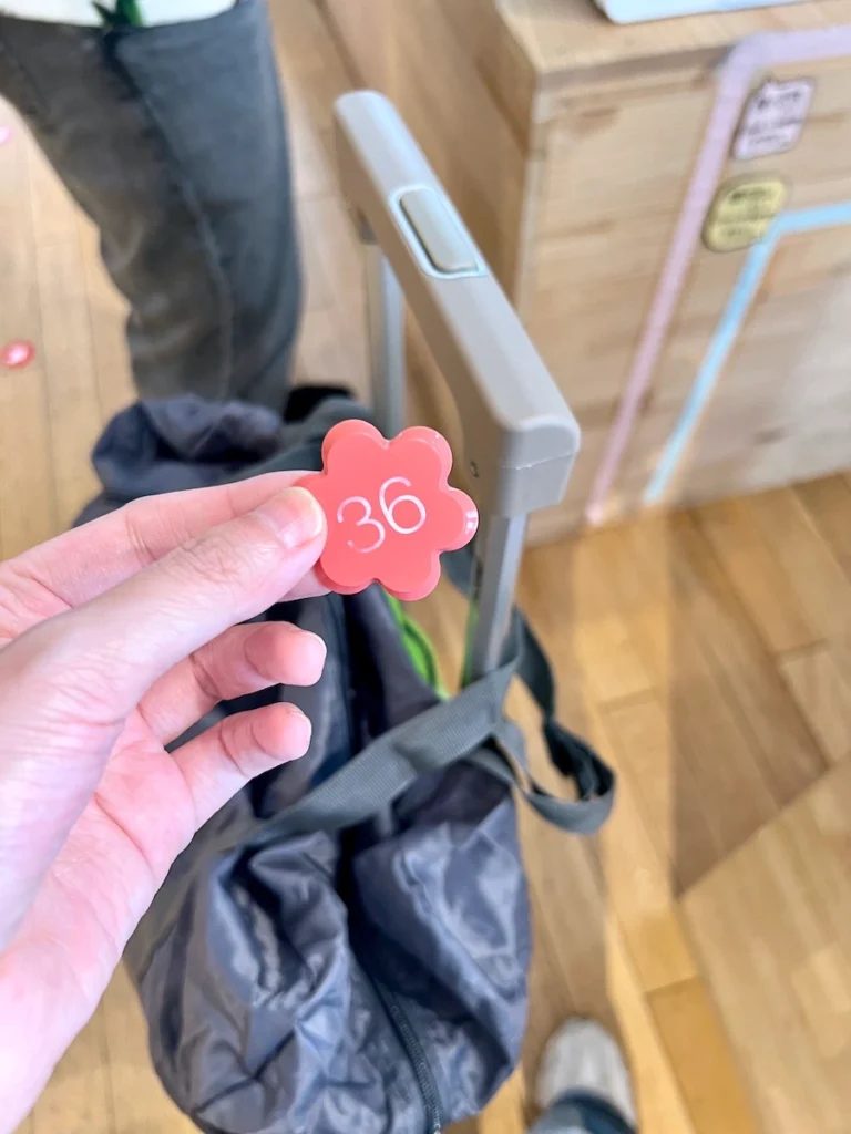 瀨長島寄放行李號碼牌