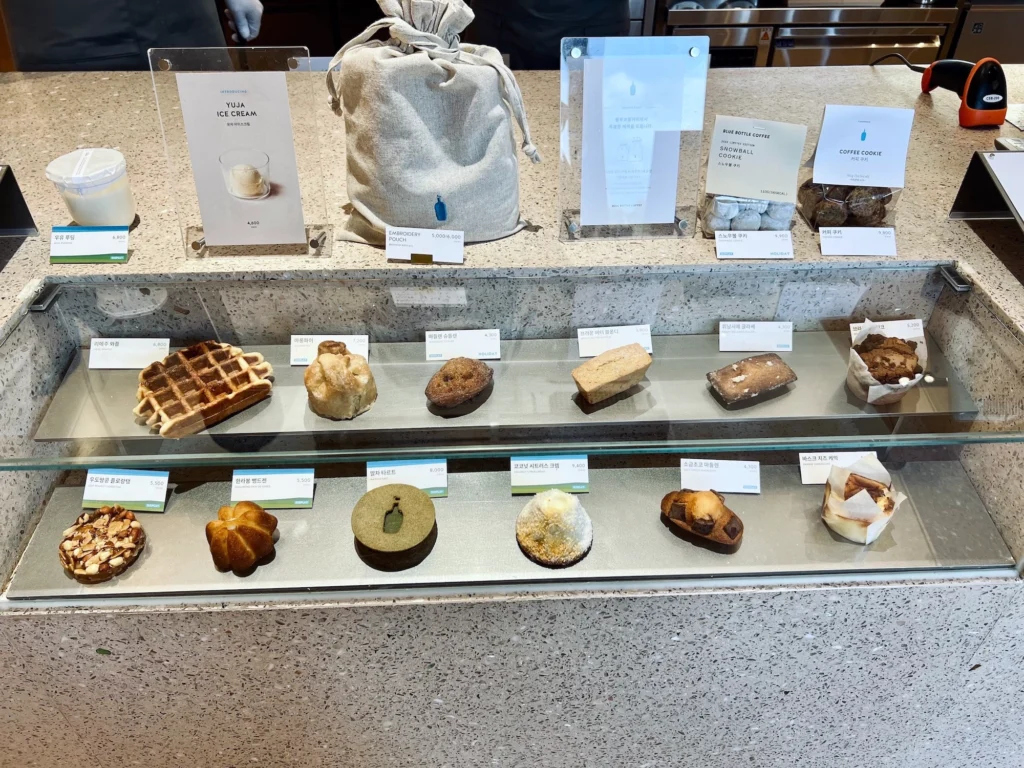 Blue Bottle Coffee Jeju 濟州島藍瓶咖啡 甜點櫃