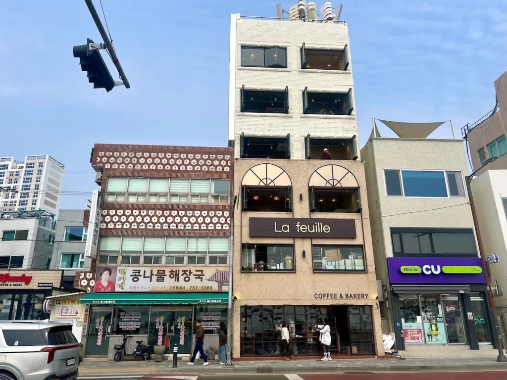 La Feuille 廣安里店面位置