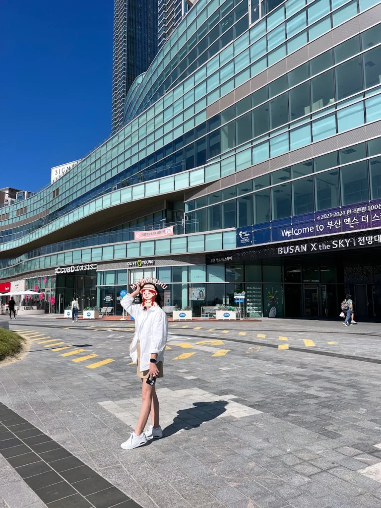 Busan X the Sky 觀景台一樓入口位置