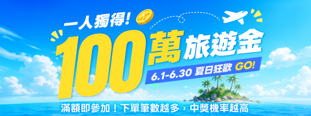 kkday 一百萬旅遊金抽獎活動
