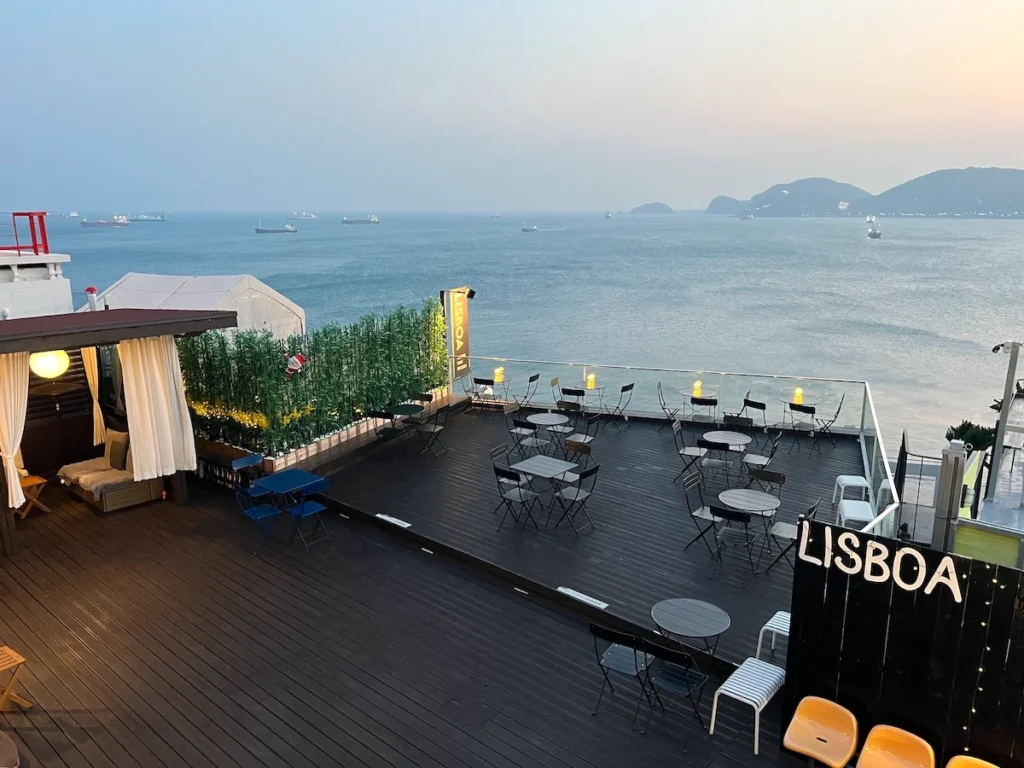 Lisboa Cafeteria Busan 戶外座位