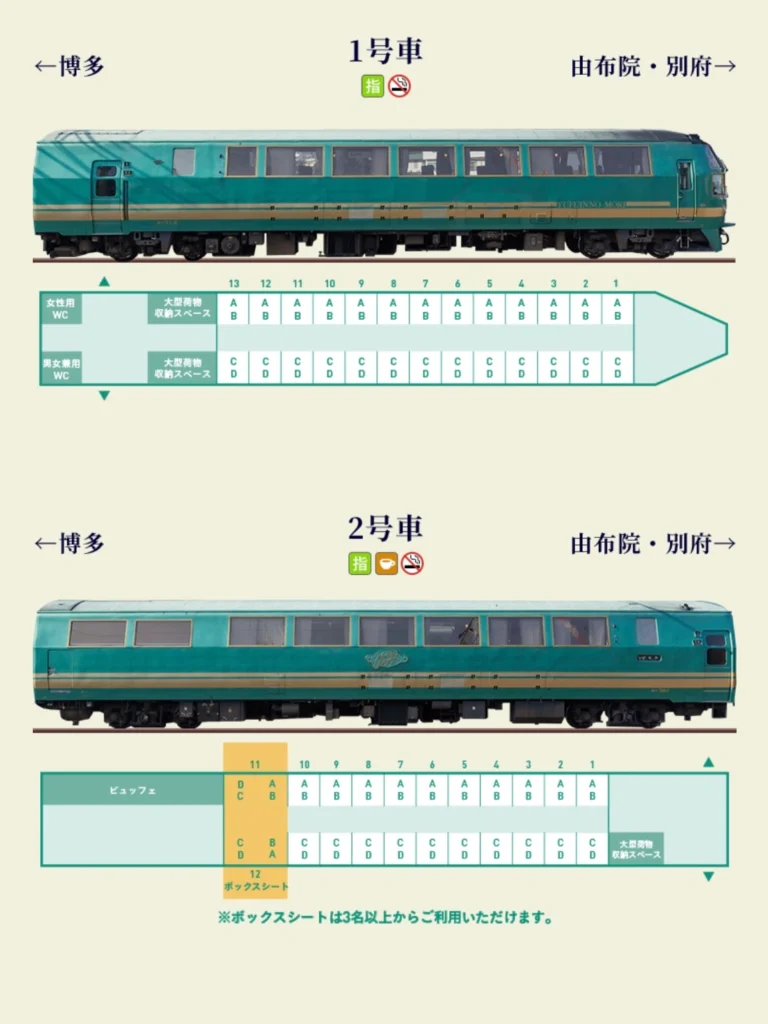 由布院之森座位圖