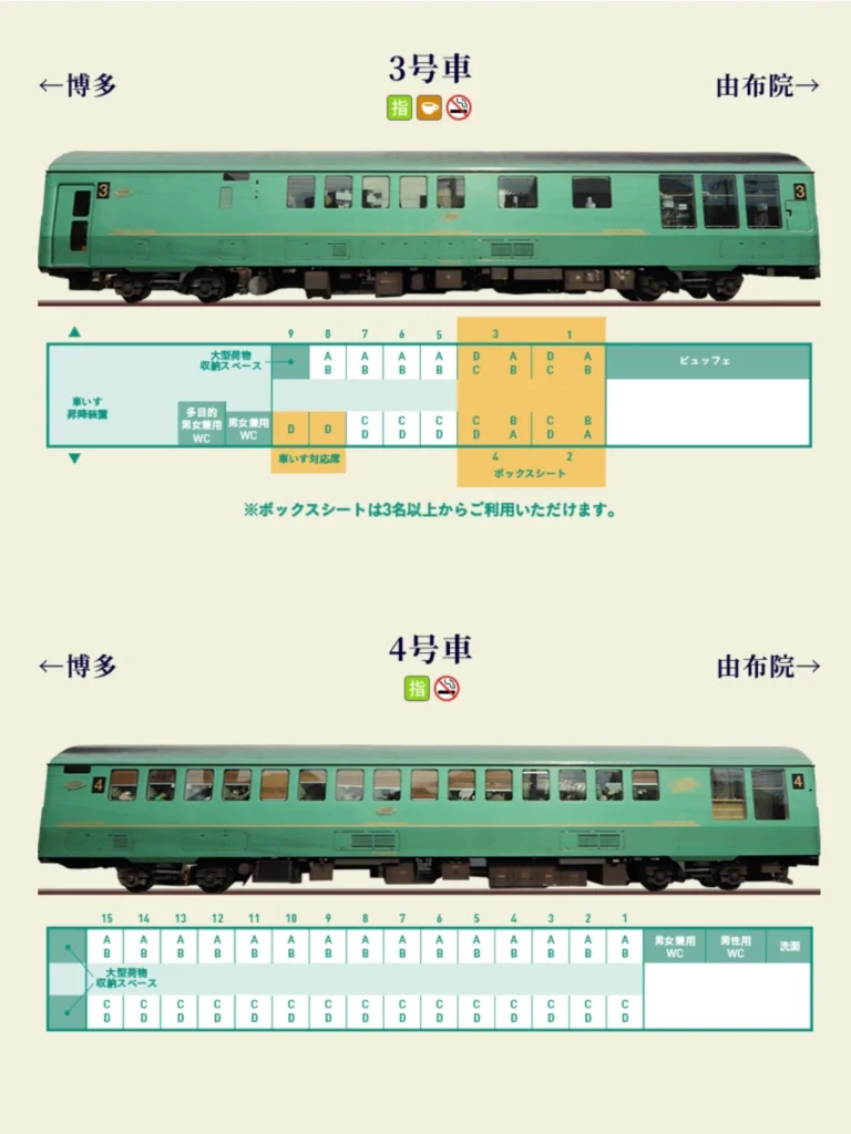 由布院之森座位圖
