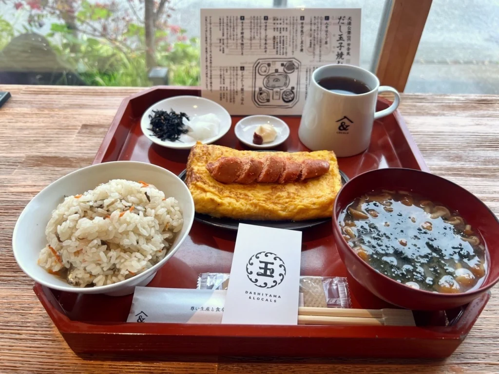Local Food|Japanese Omelette Set with YAME Roasted Green Tea