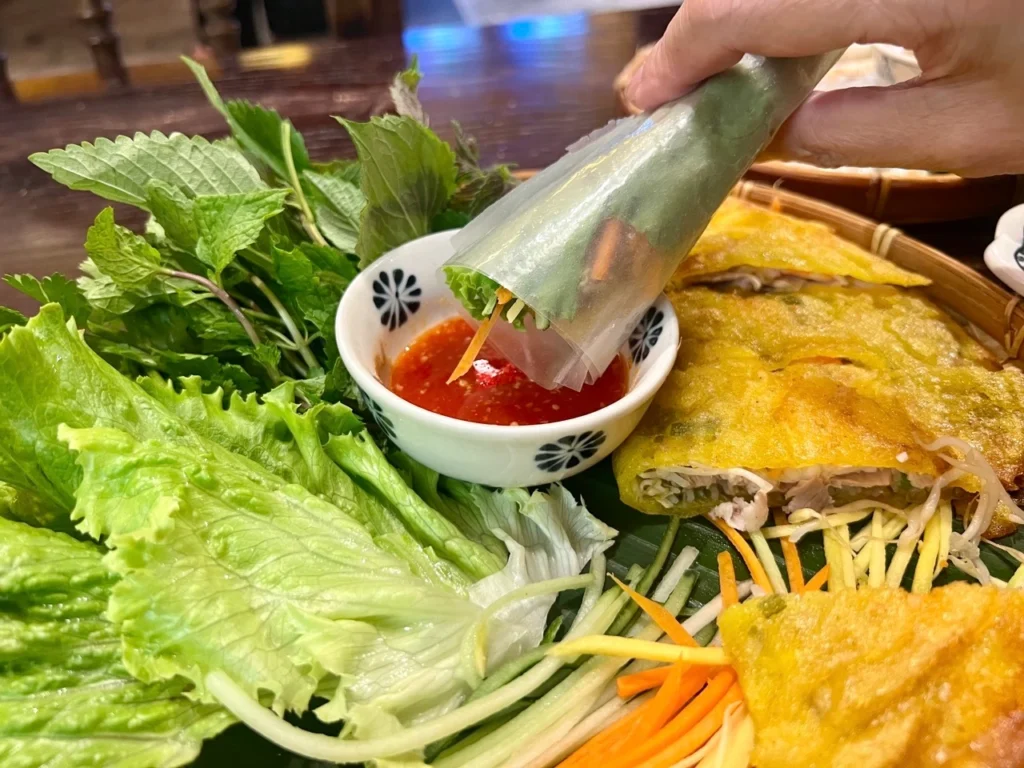 MET Hoi An 越南煎餅吃法