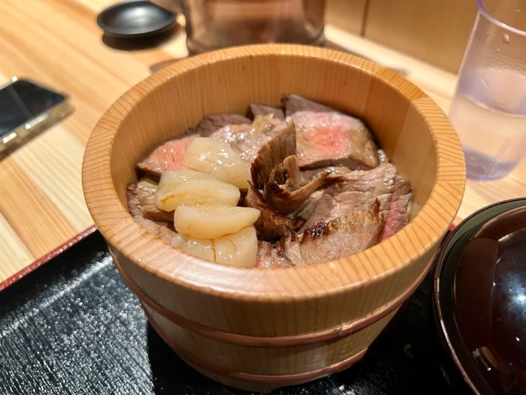 黑毛和牛 博多和牛まぶし 武蔵 干貝配料