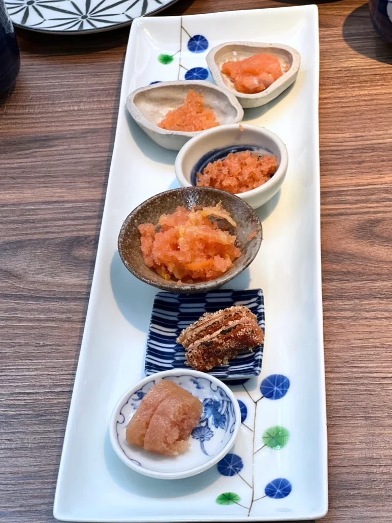 食堂おわん 六種明太子拼盤
