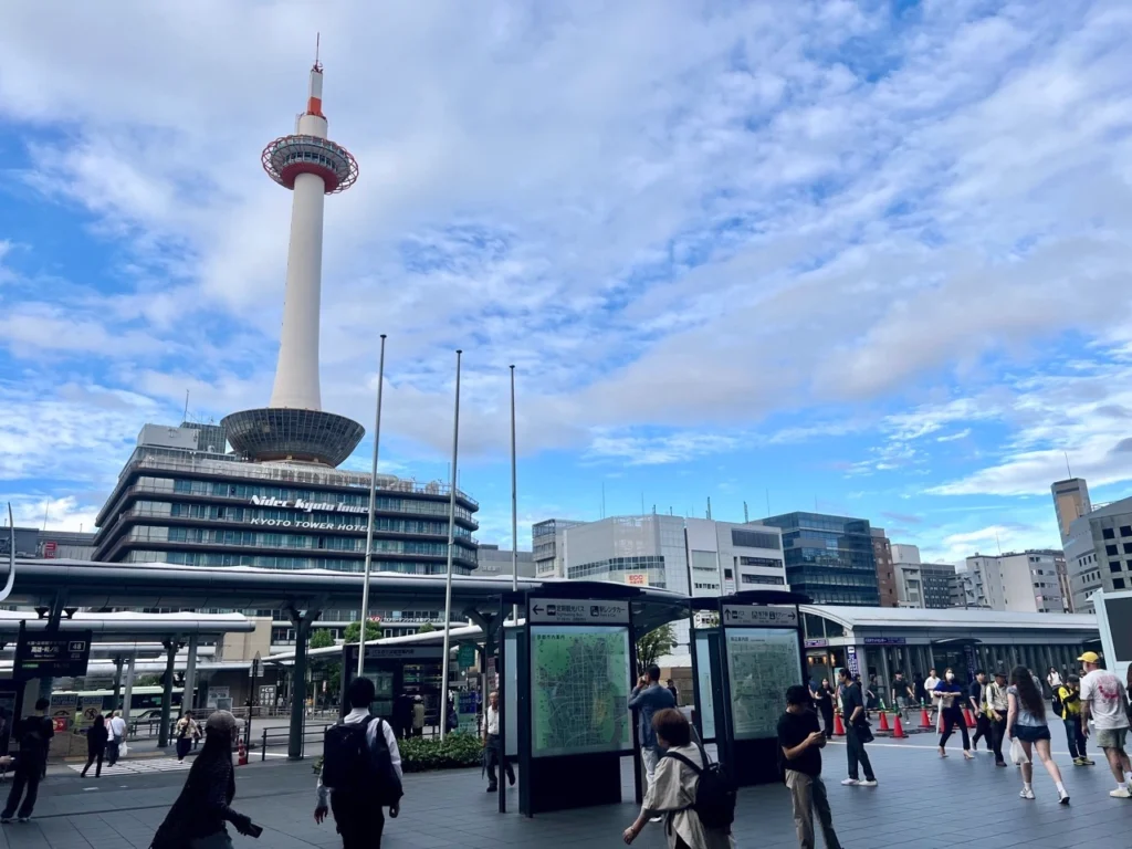 京都車站與京都塔